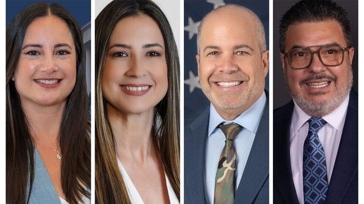 Doral City Council candidates, from left: Maureen Porras, the incumbent in Seat 2, who is being challenged by Fernanda Gómes; and Pedro “Peter” Espinosa, who is competing against Gustavo Garagorry for Seat 4. Doral City Council candidates, from left: Maureen Porras, the incumbent in Seat 2, who is being challenged by Fernanda Gómes; and Pedro “Peter” Espinosa, who is competing against Gustavo Garagorry for Seat 4.
